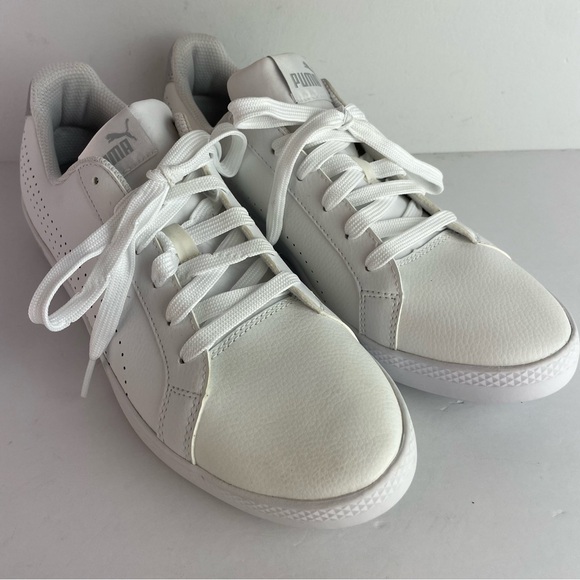 Puma SoftFoot NWOT White Leathers Sneakers - Picture 2 of 9
